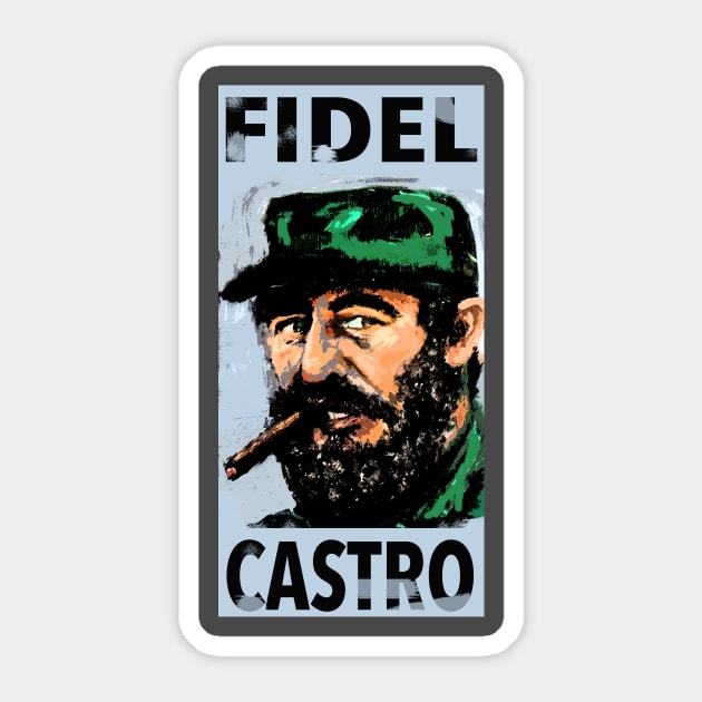 Fidel Castro2 Sticker by Dabse